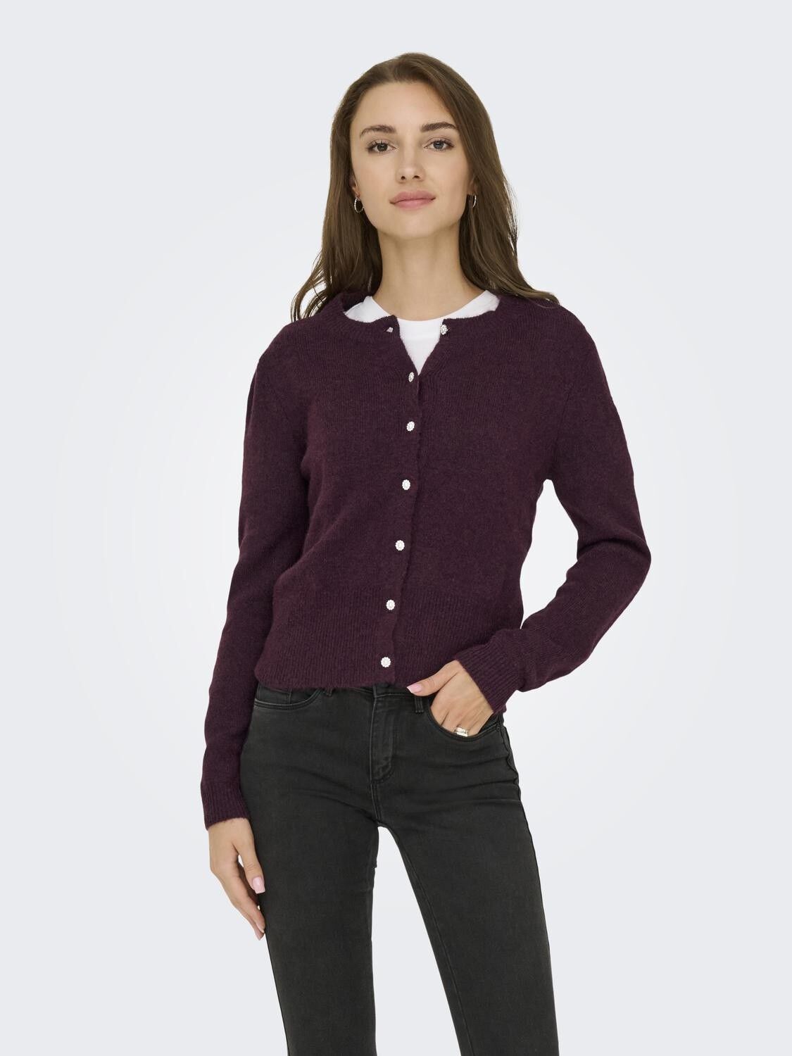 ONLHAVANNA LS BUTTON CARDIGAN CS KN