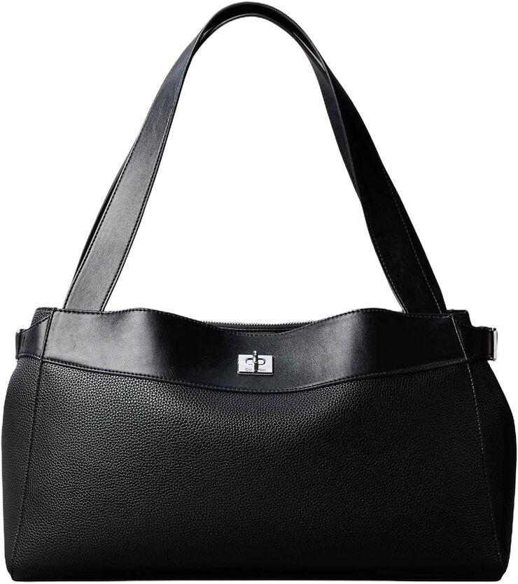 Signature Turn-Lock Tote Bag