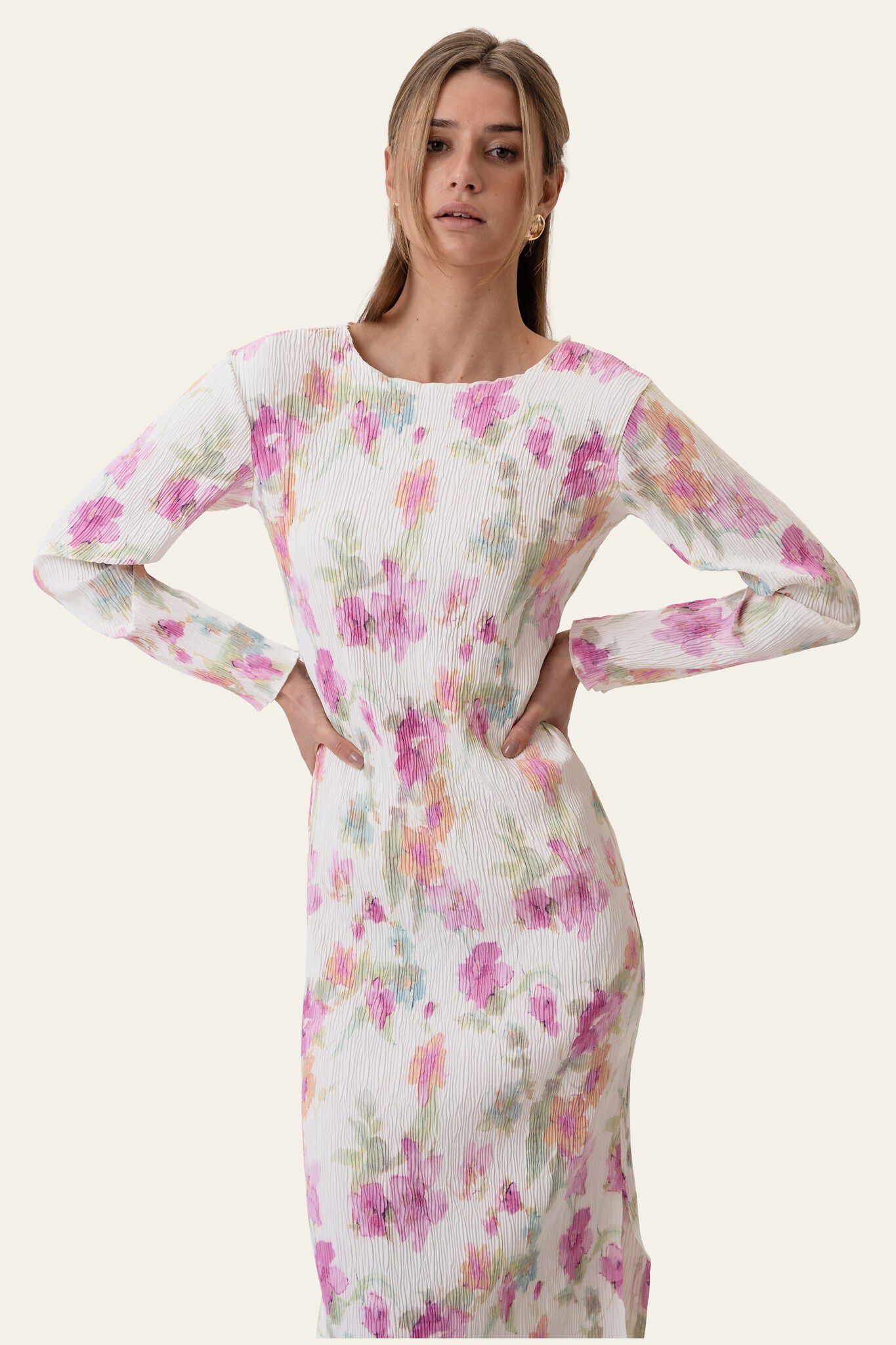 OdaIC Dress - Pink Flower Blush Pri