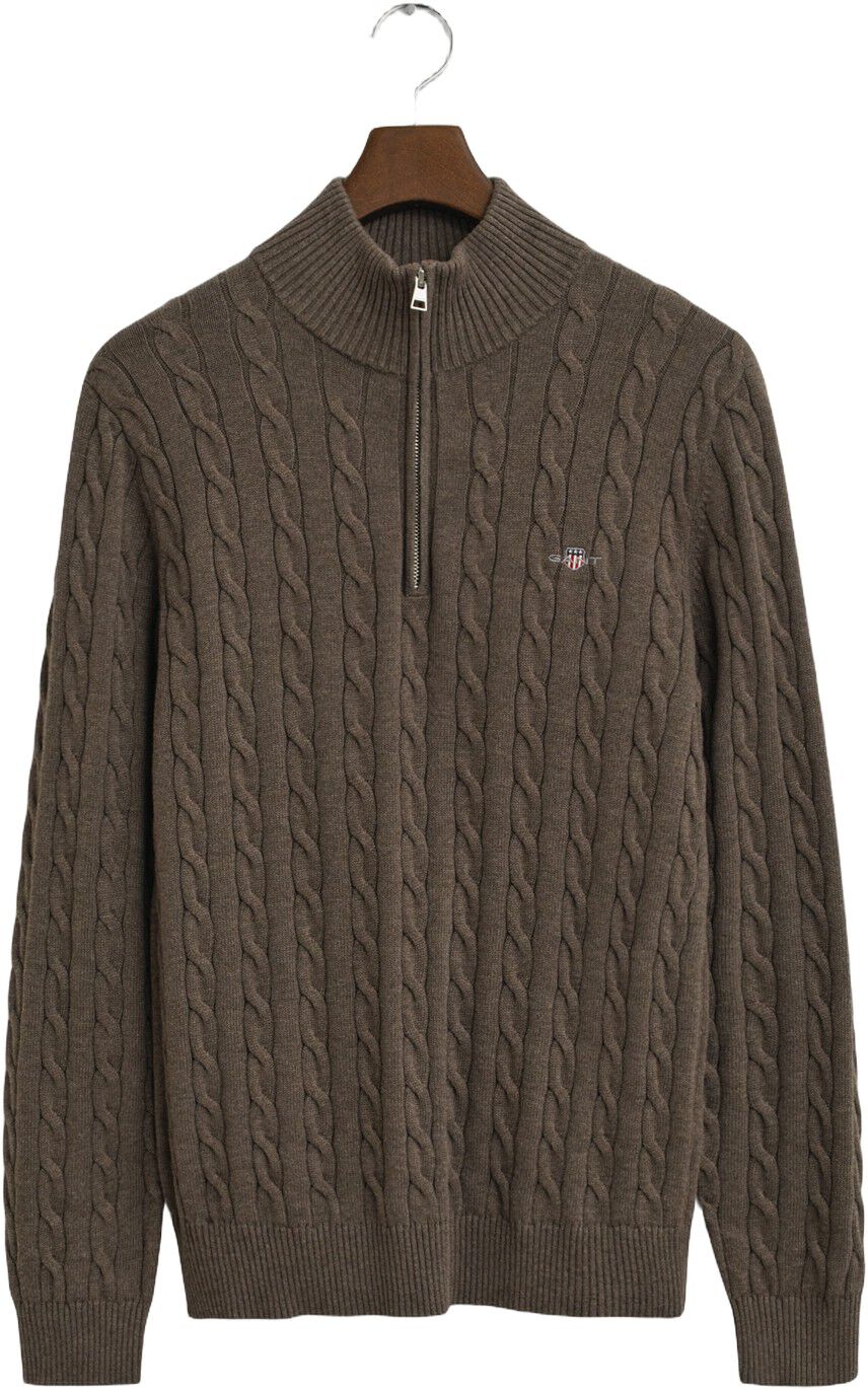 COTTON CABLE HALF ZIP