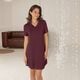 Bamboo short sleeve nightdress with lace