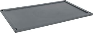 HAY Colour Crate Lid Plastic-X-Large-Charcoal