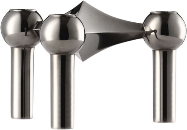 STOFF Nagel® lysestage sort krom