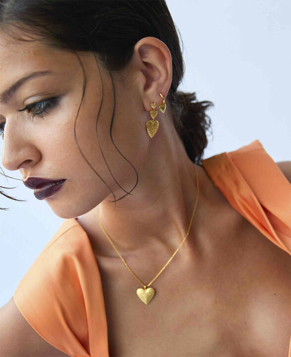 Trippe heart øreringe