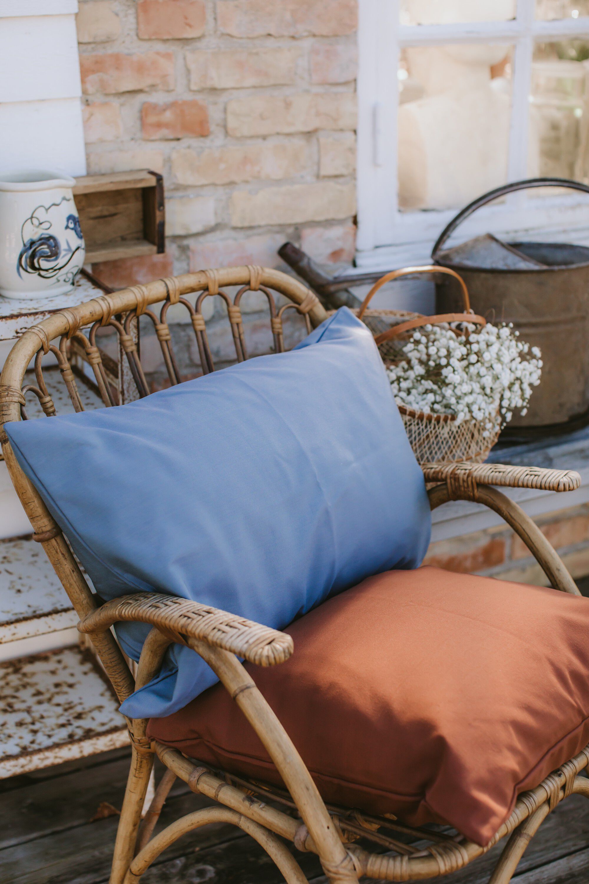 Fossflakes utomhuskudde 40x60 cm. Bl&aring;