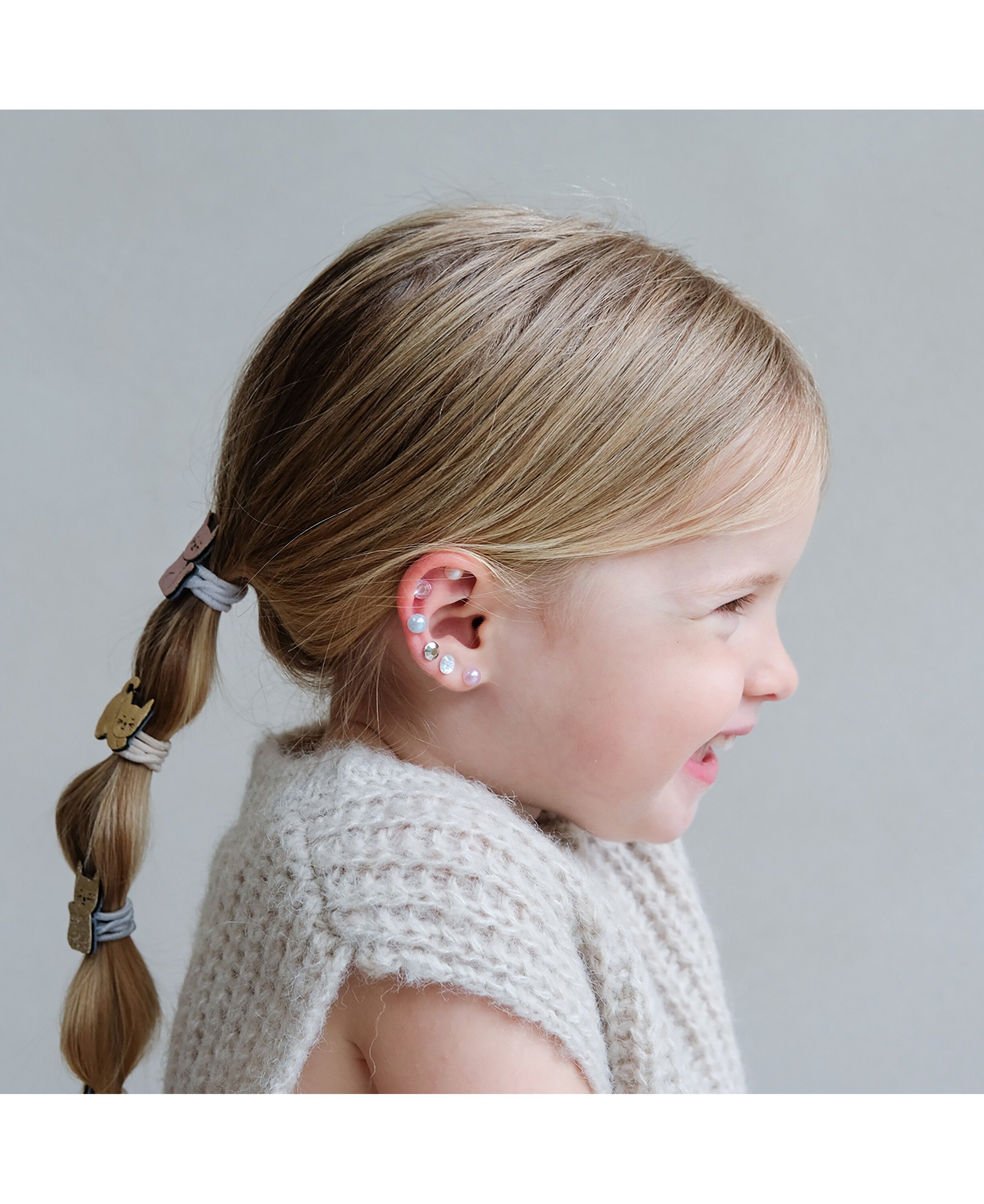 Mimi & Lula - 8 h&aring;relastikker - Mini Kitty Cat