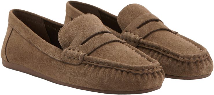 Suede Penny Loafers