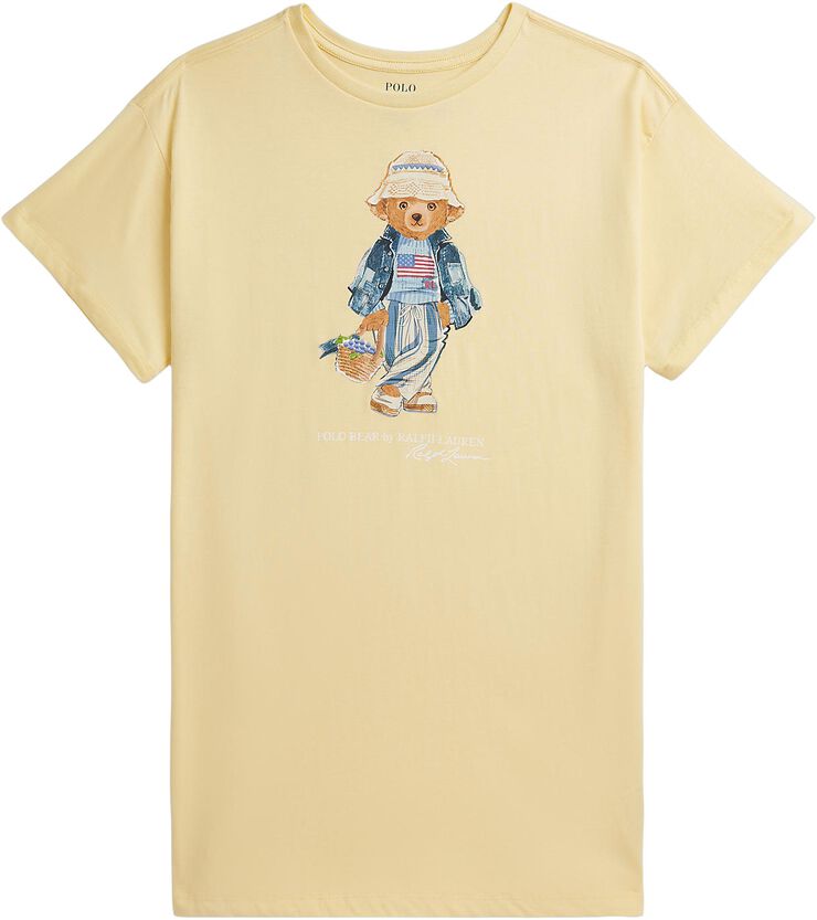 Polo Bear Cotton Jersey Dress