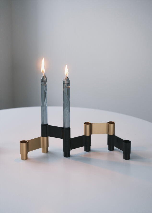 LINK, CANDLE HOLDER, BLACK ANODIZED, 11060B