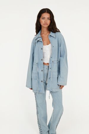 LACED DENIM JACKET