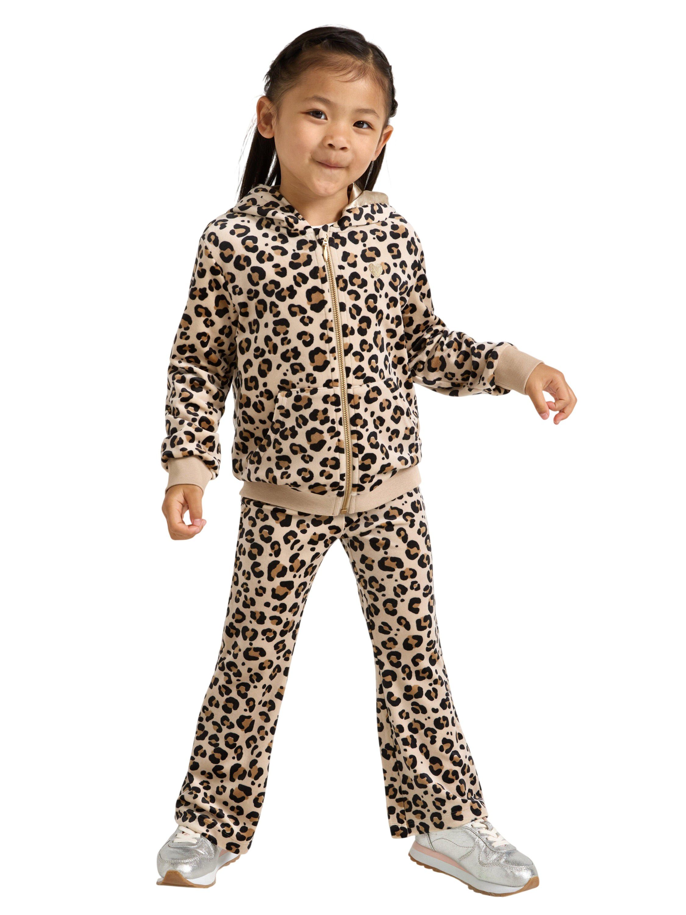 Soft velour hoodie with relaxed fit