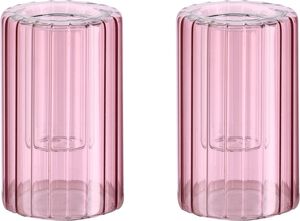 MM Lima candleholder, Vintage rose, 2-pack