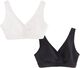 Soft nursing bra in cotton blend wi