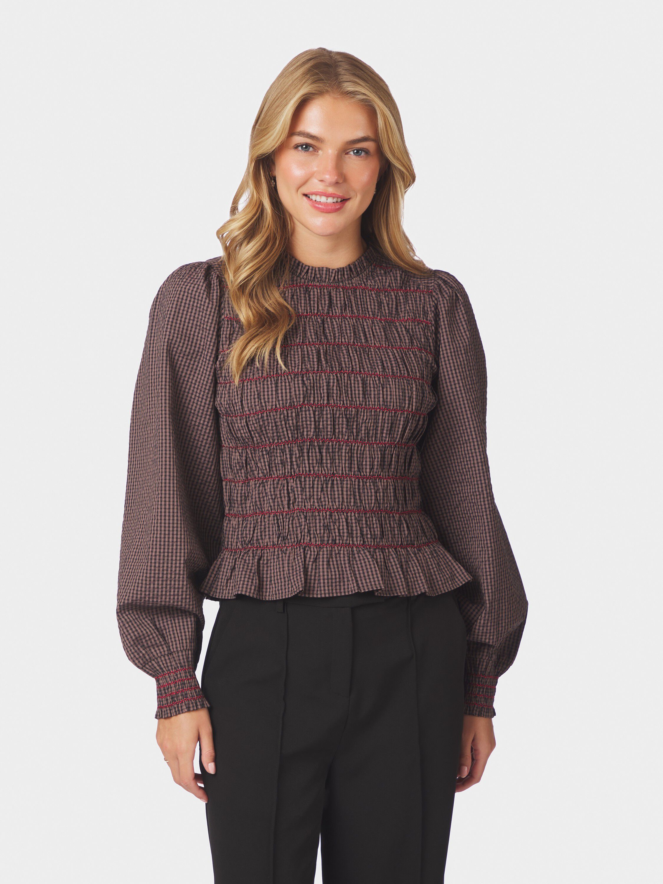 Oliana Check Blouse
