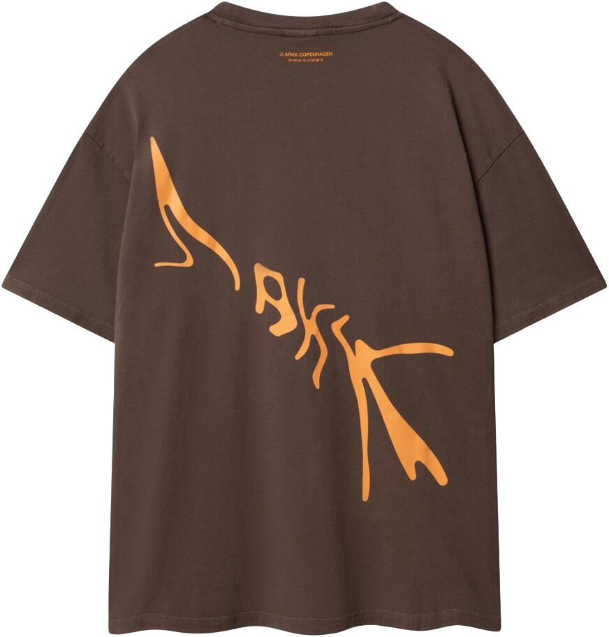 Liquid Boxy Tee Cocoa Orange