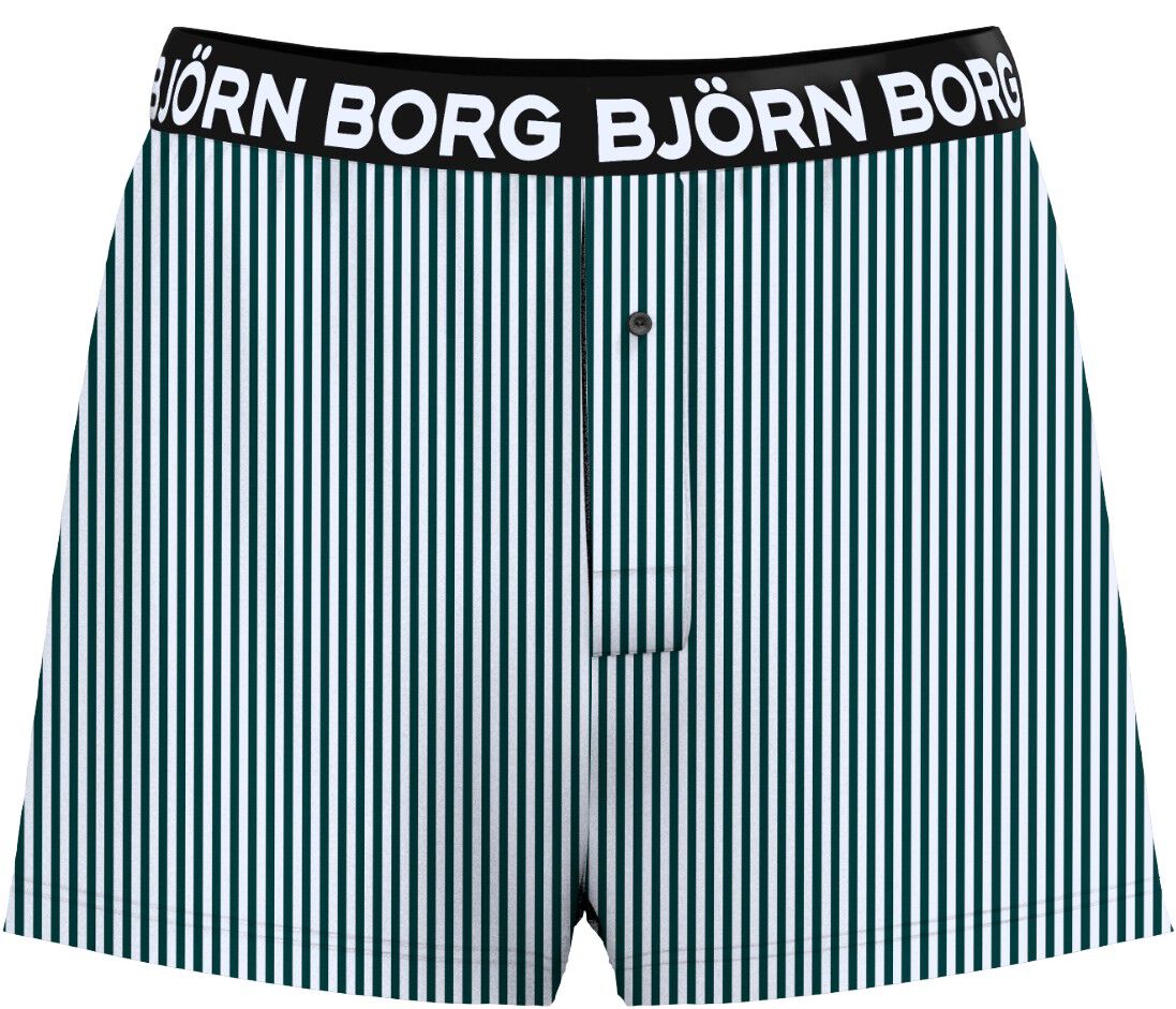 COTTON STRETCH LOGO WOVEN BOXER SHO