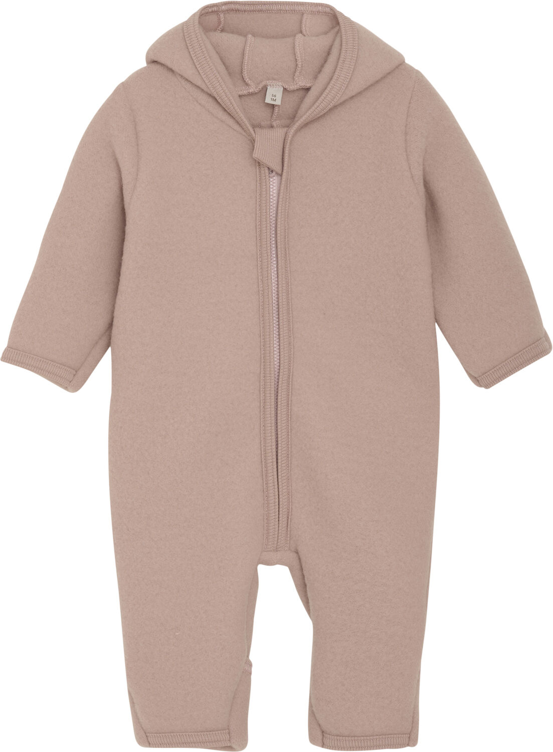 Pram Suit Ears Wool Fleece S