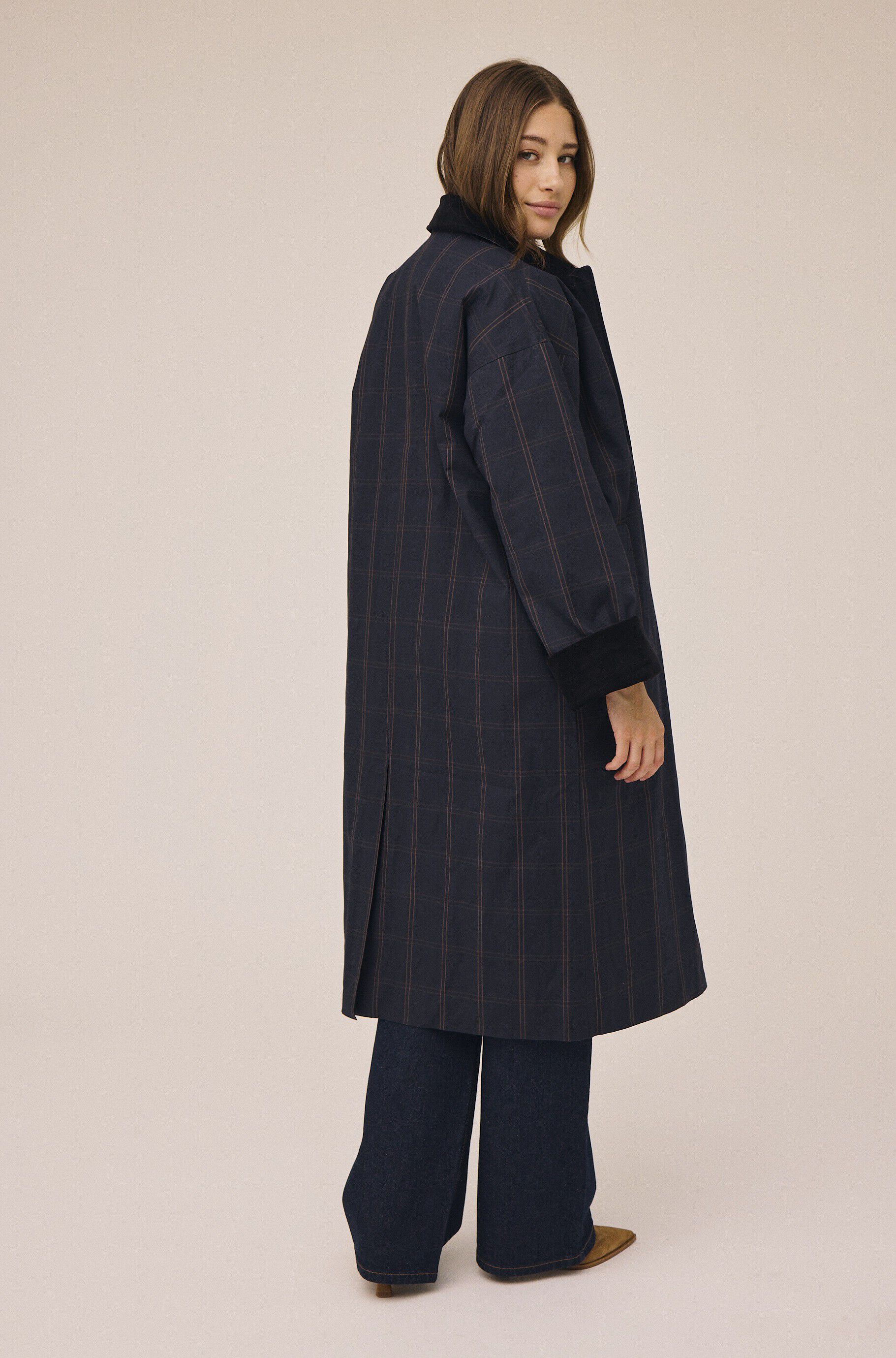 Emmy 1 coat with corduroy detail - GRS