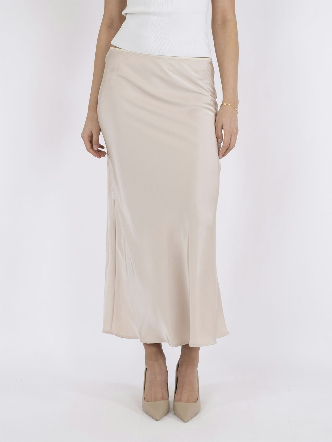 Vicky Heavy Sateen Skirt