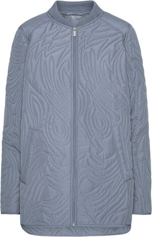 Short Quilt Jacket with Rib