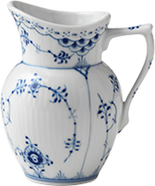 Blue Fluted Half Lace mjölkkanna 17 cl
