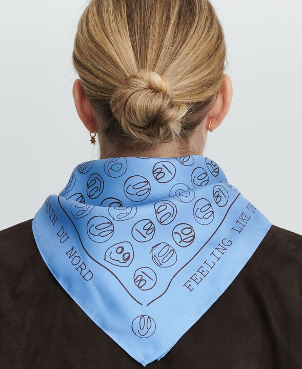 Røde Kors tørklæde - 53x53cm - 100% Silke