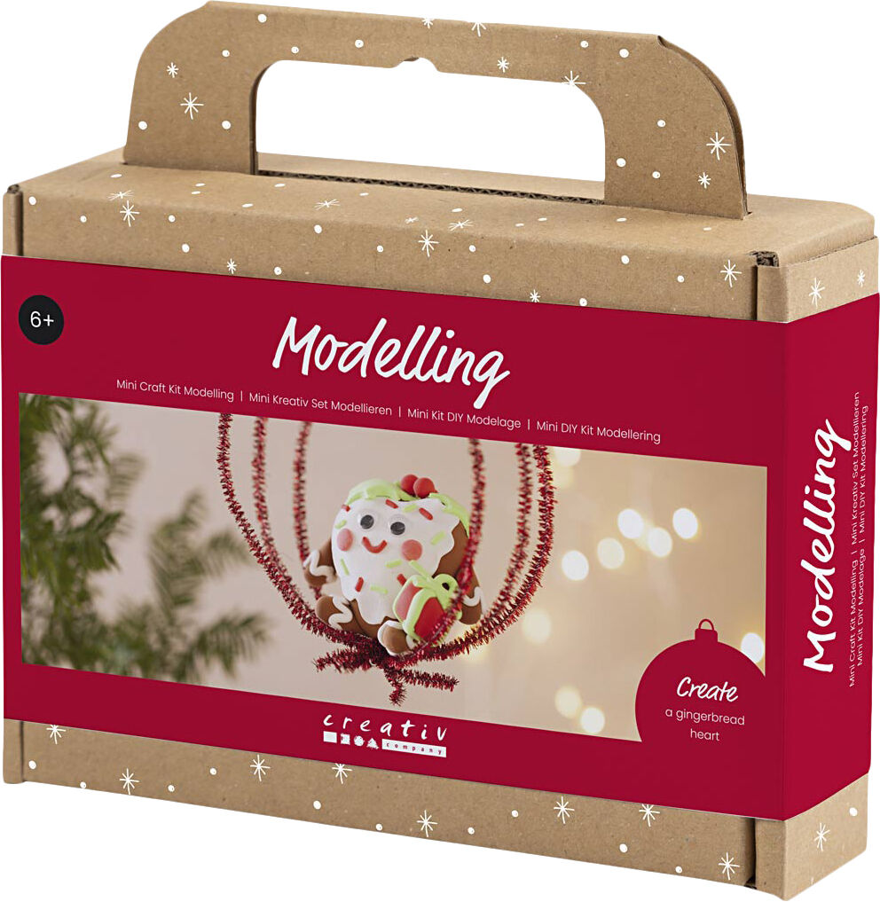 Mini DIY Kit Modellering, Hjerteformet julefigur