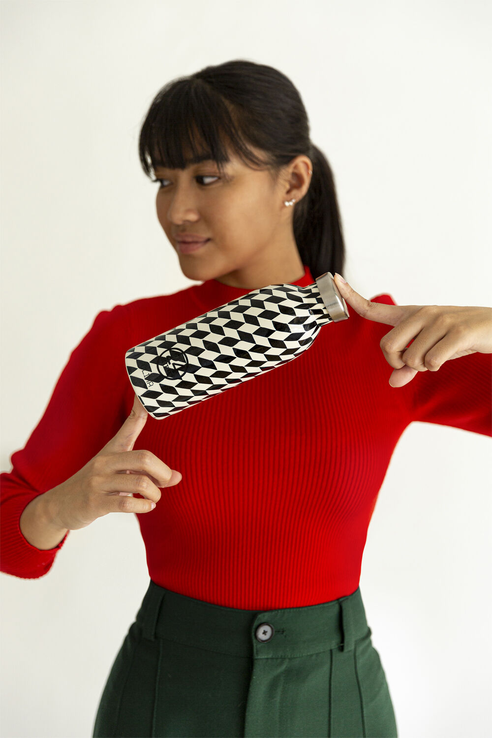 Termoflaske - Clima - Groovy White - 500 ml