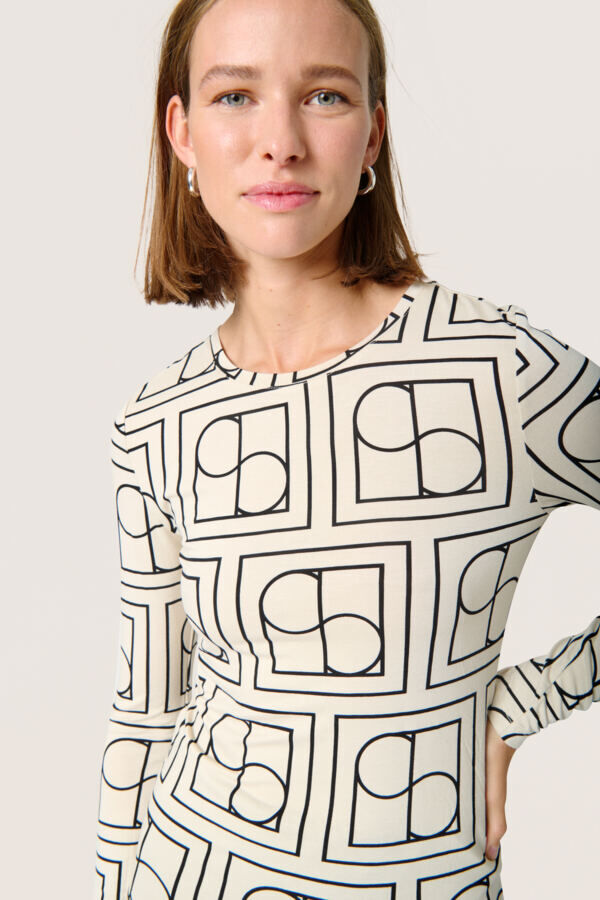 SLHanadi Printed Round Neck LS