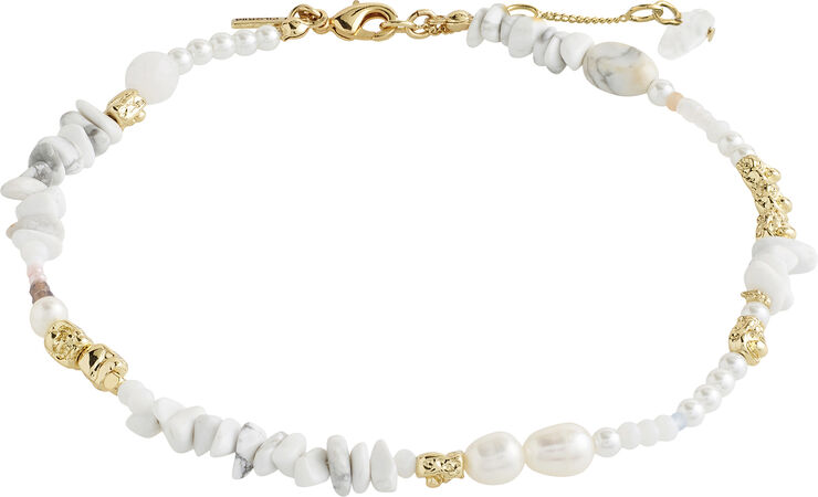FORCE ankle chain white/gold-plated