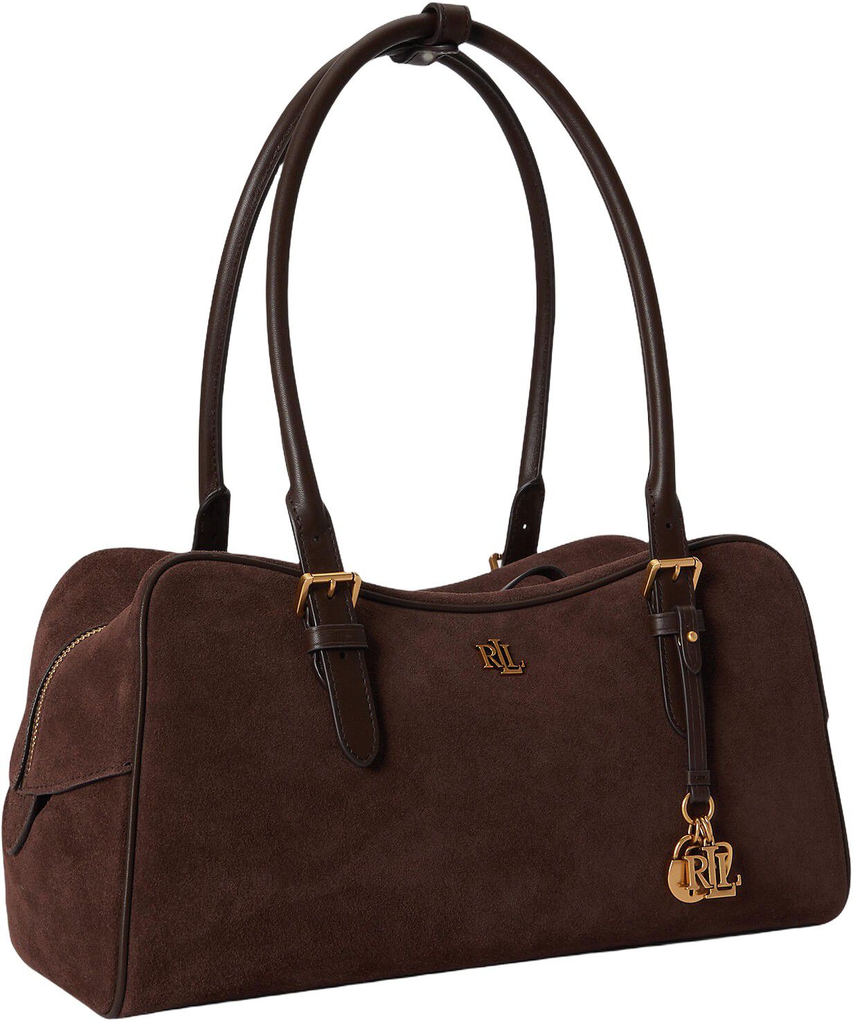 Suede Large Marcy Zip Satchel