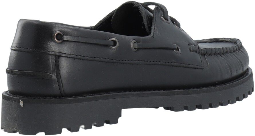 CASLENA Boat Shoe Pull Up Leather