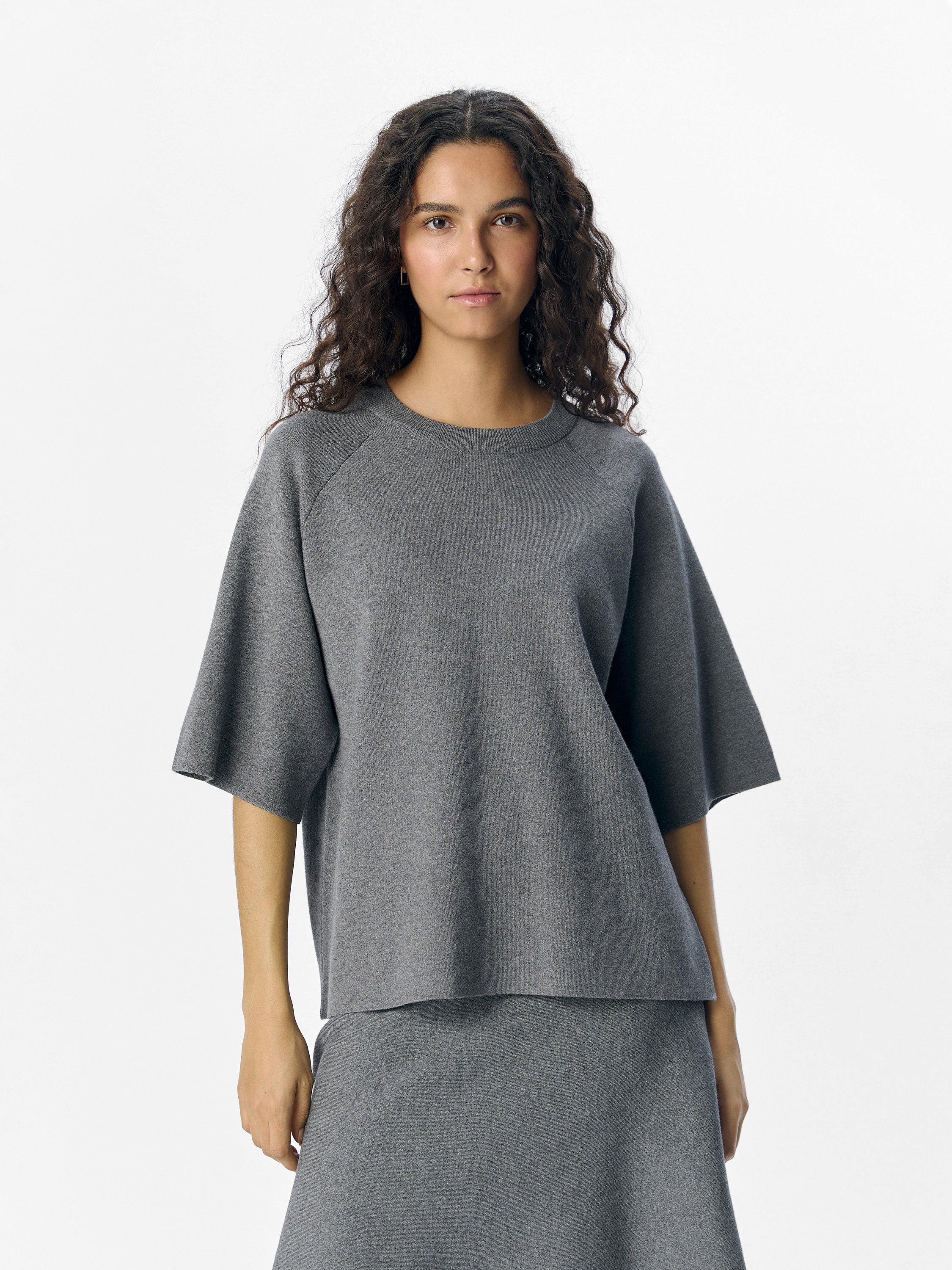 OBJREYNARD 2/4 KNIT PULLOVER NOOS