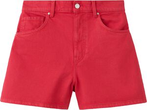 High-rise denim shorts