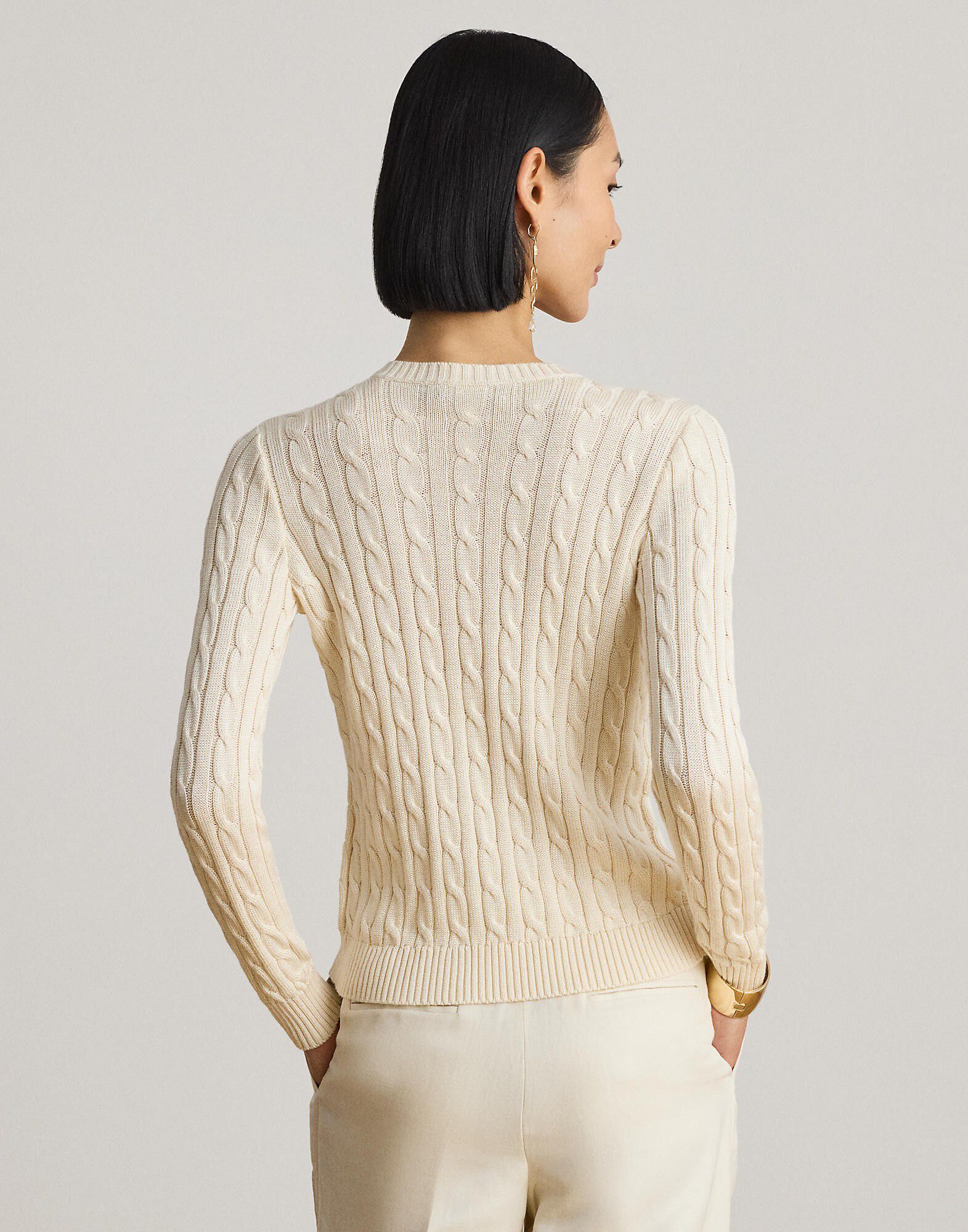 Cable-Knit Cotton-Blend Cardigan