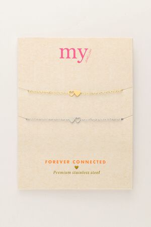 Bracelet besties 2 hearts