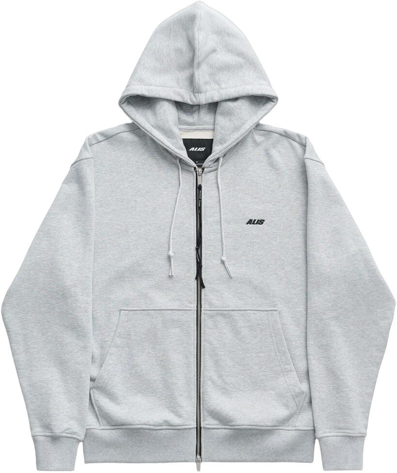 AARON HOODIE W/ ZIPPER & LOGO