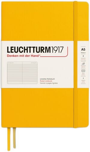 LT1917 Notesbog HC Linjeret A5 /Medium Sunflower 373987