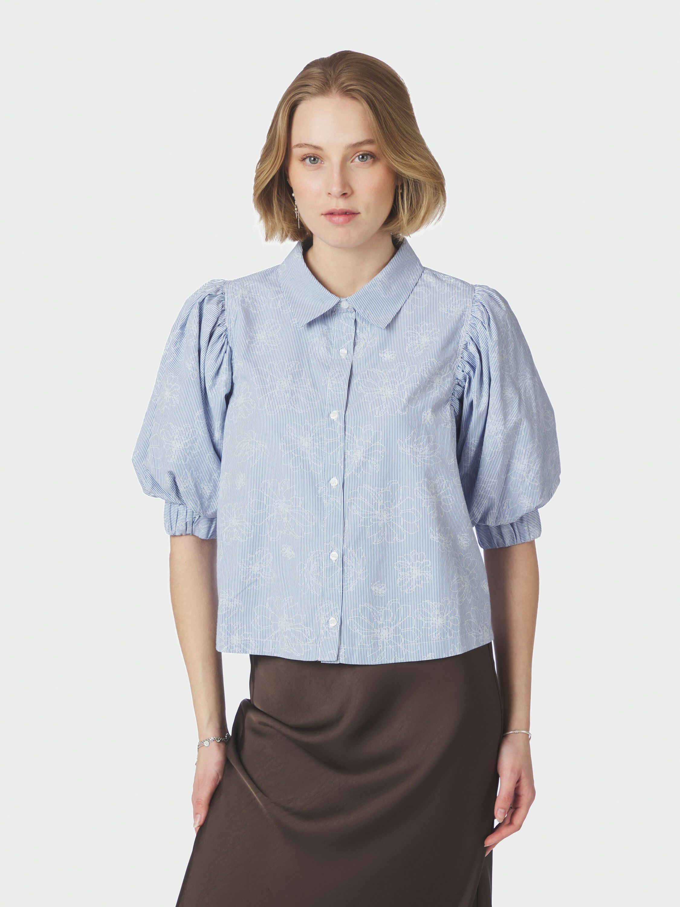 Etta Flower Stripe Shirt
