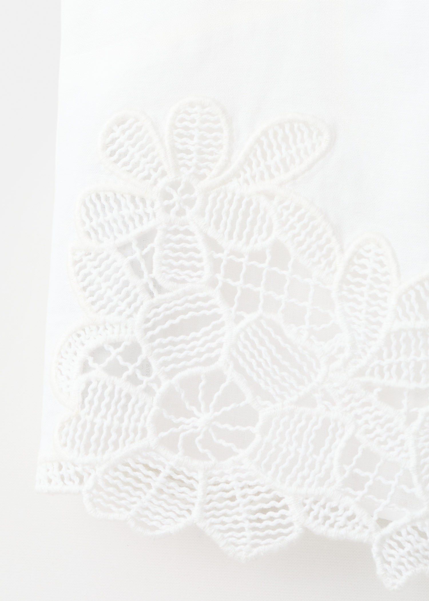Embroidered broderie anglaise top