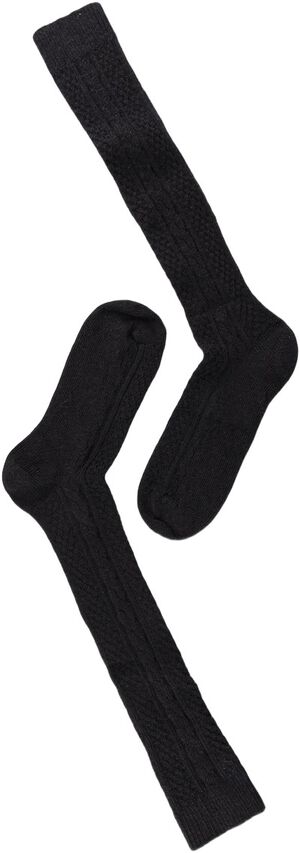 Note Wool Cable Knee High