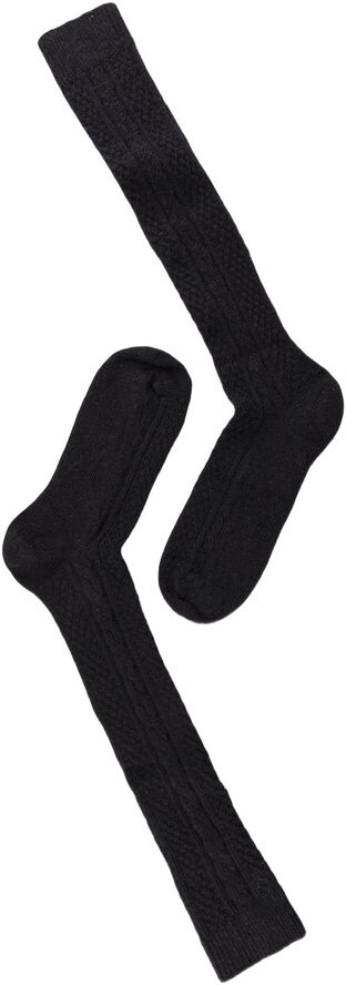 Note Wool Cable Knee High