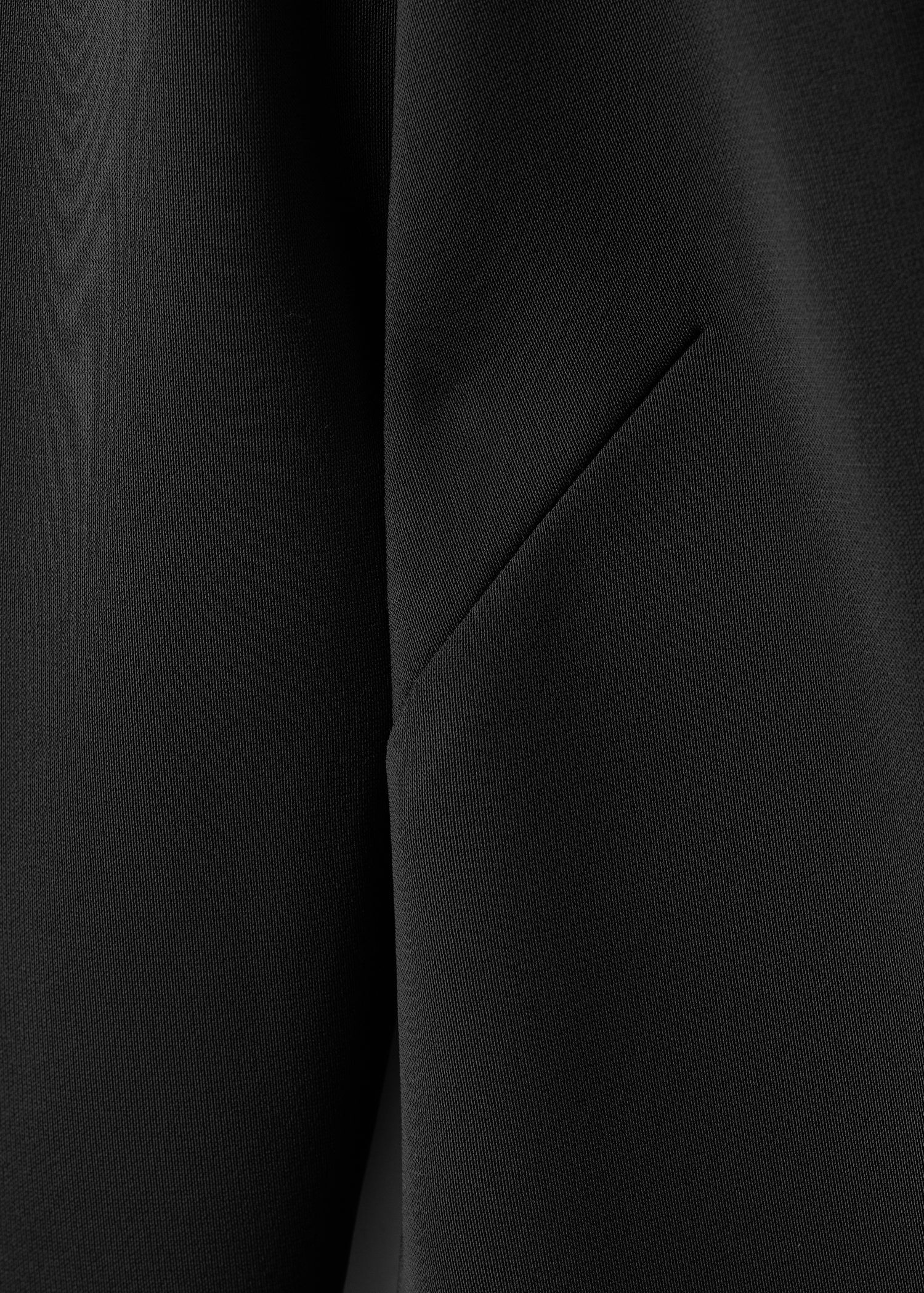 Long-sleeved dress with draped neck