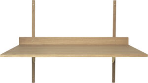 Sector Desk - Oak - Brass