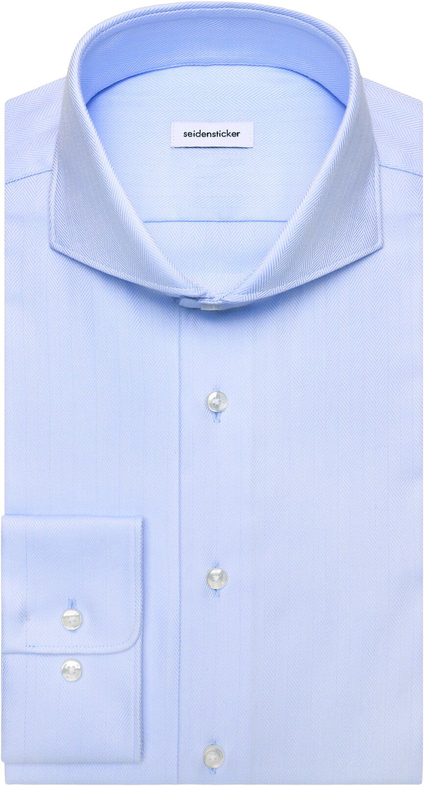Business shirt Regular 1/1 Shark Collar Herringbone