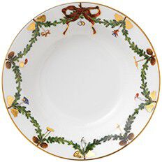 Star Fluted Christmas 17 cm djup tallrik