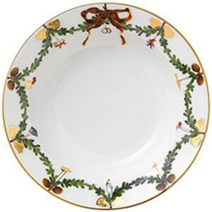 Star Fluted Christmas 17 cm djup tallrik