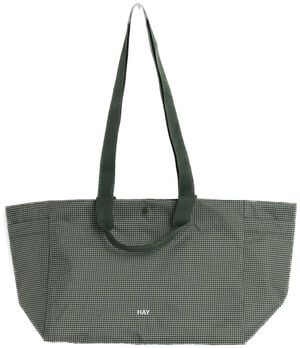 Grid Weekend Bag-Small-Dark green