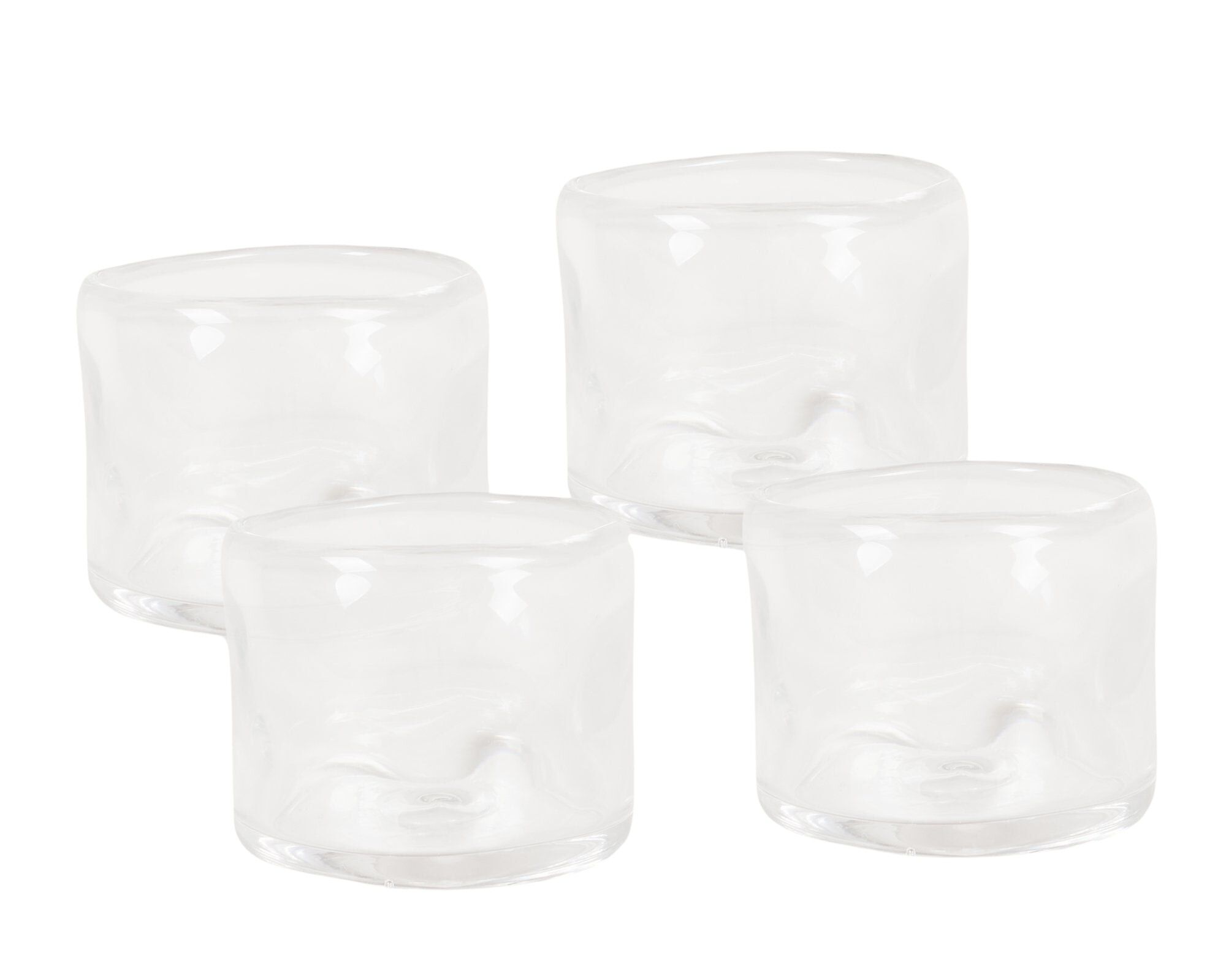 0405 Glass Set of Four | Clear | Wide