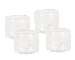 0405 Glass Set of Four | Clear | Wide